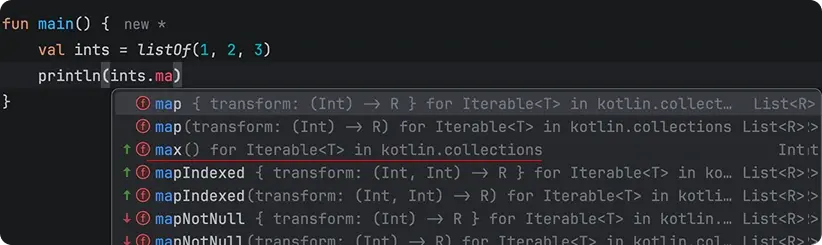 Code suggestions showcase