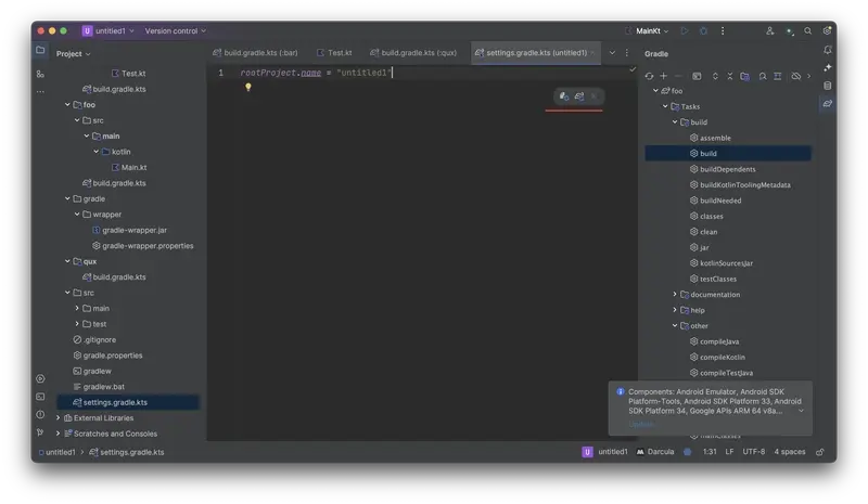 How to run gradle sync
