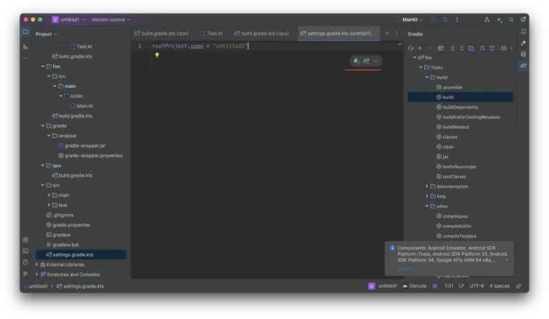How to run gradle sync